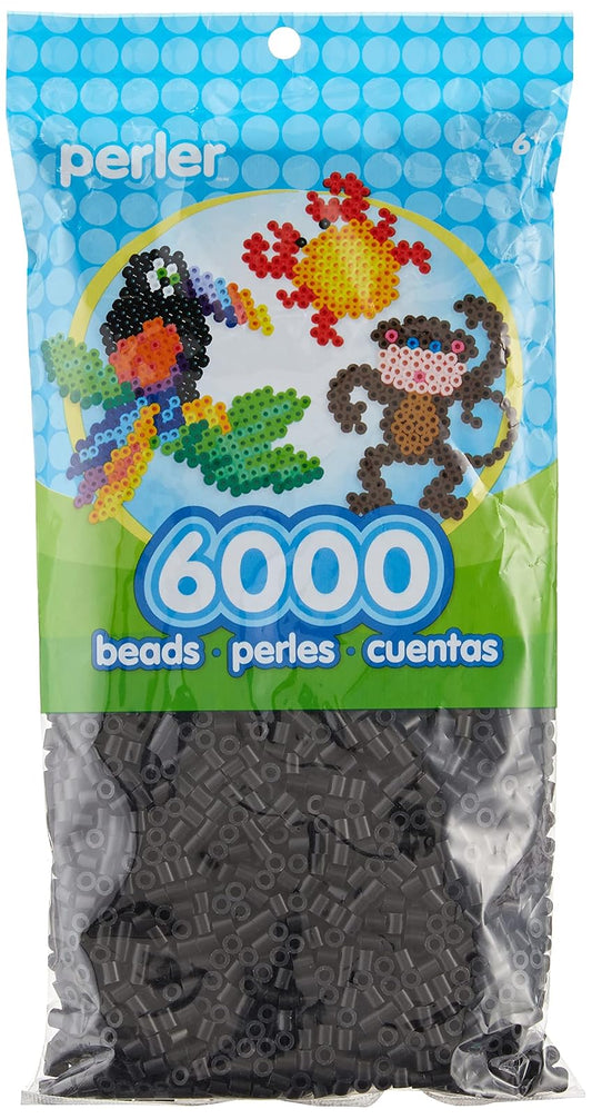 Perler Cuentas para manualidades infantiles, verde oscuro, Negro, 1