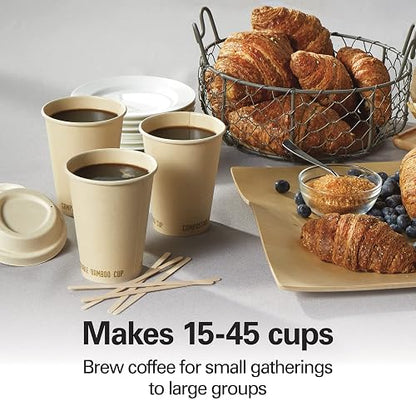 Hamilton Beach 40519 Urna de Café, 45 Tazas, Acero Inoxidable