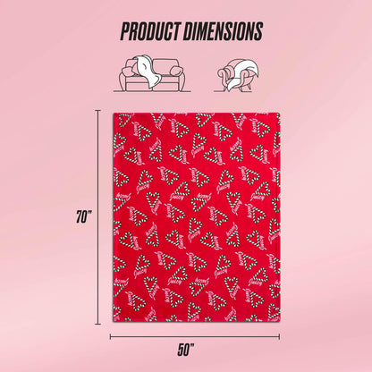 Juicy Couture - Manta de Peluche de 50 x 70 Pulgadas, Color Rojo