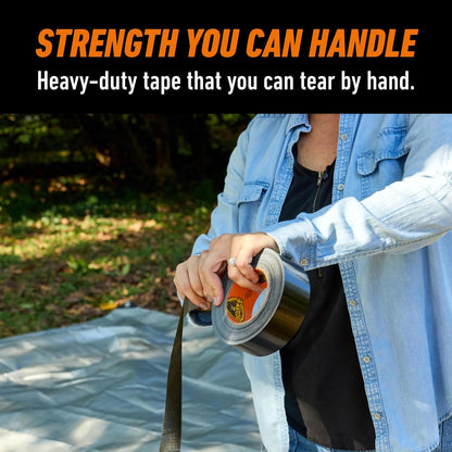 Gorilla Tape, Black Duct Tape, 1.88" x 35 yd, BNegro, (Paquete de 1)