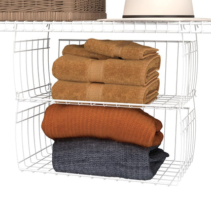 ClosetMaid Estante Colgante de Alambre para Almacenamiento, organización en Armario o despensa, sin Montaje ni instalación, Duradero, Blanco