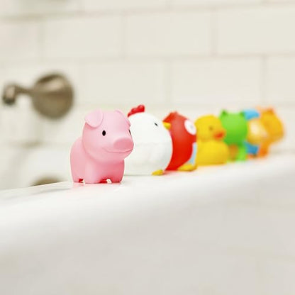 Munchkin Animalitos de Granja para Bañera 8 Piezas, Multicolor