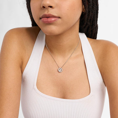Michael Kors - Collar de tono plateado para mujer, collares para mujer, joyería para mujer