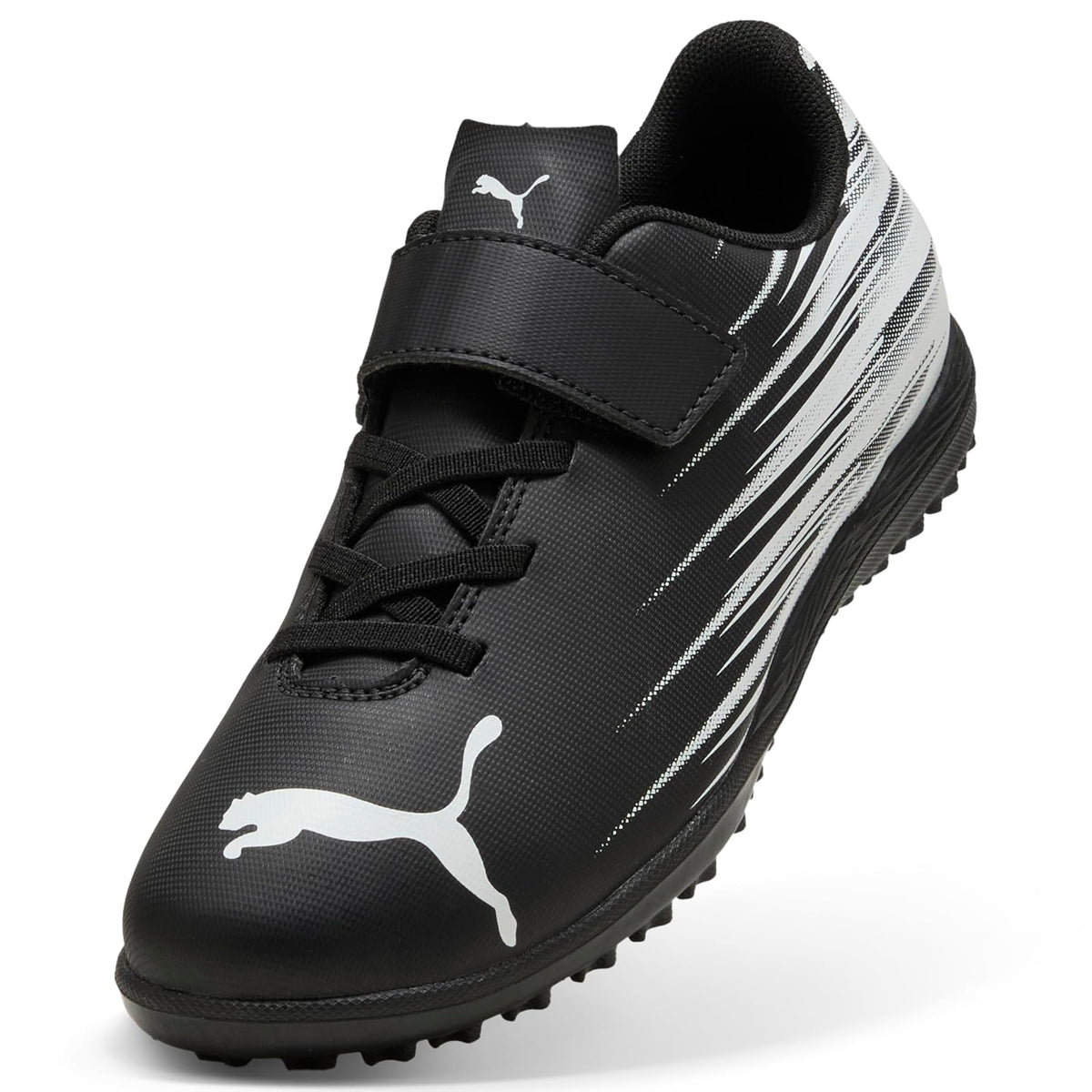 PUMA, Multitacos de Fútbol ATTACANTO II V Jr, Unisex, Negro, Talla 22