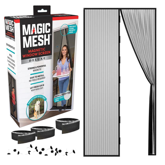 Magic Mesh, la nueva y mejorada puerta con pantalla magnética manos libres, más potente, para ayudar a bloquear mosquitos e insectos