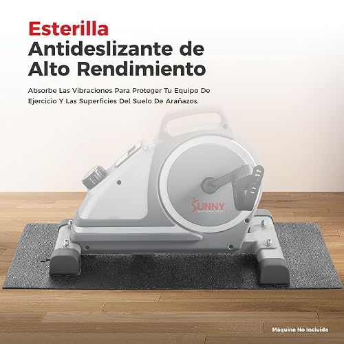 Sunny Health & Fitness Tapetes para Equipamiento y Piso, 4 Tallas | Antideslizante, Protege Pisos y Equipos, Absorbe Vibración, Anti-Sudor, Espuma Alta Densidad, Diversos Tamaños