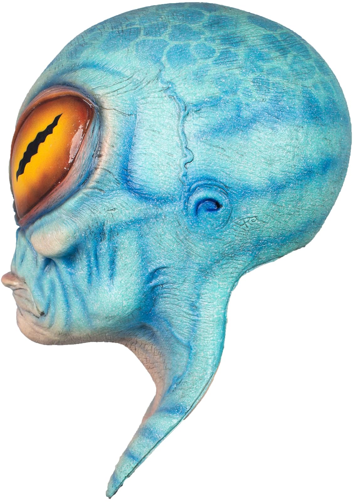 Alien Tetz, Máscara de Marciano Alienigena Celeste, Máscaras de Extraterrestres Aliens del Espacio Ideal para Halloween y Fiestas de Disfraces