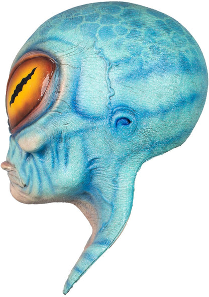 Alien Tetz, Máscara de Marciano Alienigena Celeste, Máscaras de Extraterrestres Aliens del Espacio Ideal para Halloween y Fiestas de Disfraces