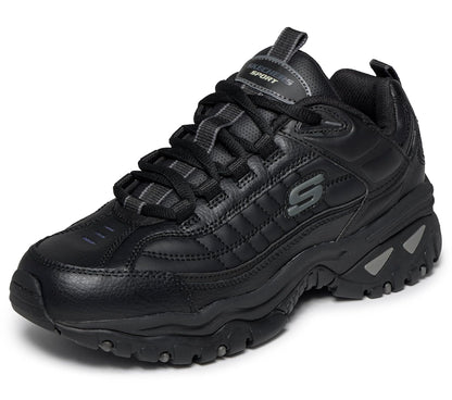 Skechers Tenis para Hombre con Espuma Viscoelástica - 34.0 cm - Negro -