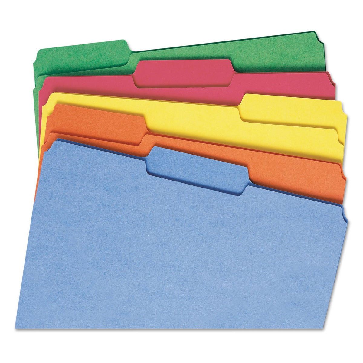 Smead File Folder, Reinforced 1/3-Cut Tab, Letter Size, Assorted Colors, 100 per Box (11993)