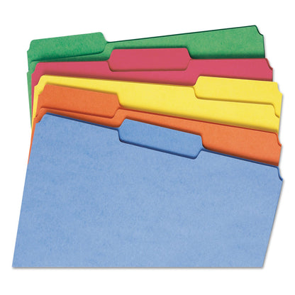 Smead File Folder, Reinforced 1/3-Cut Tab, Letter Size, Assorted Colors, 100 per Box (11993)