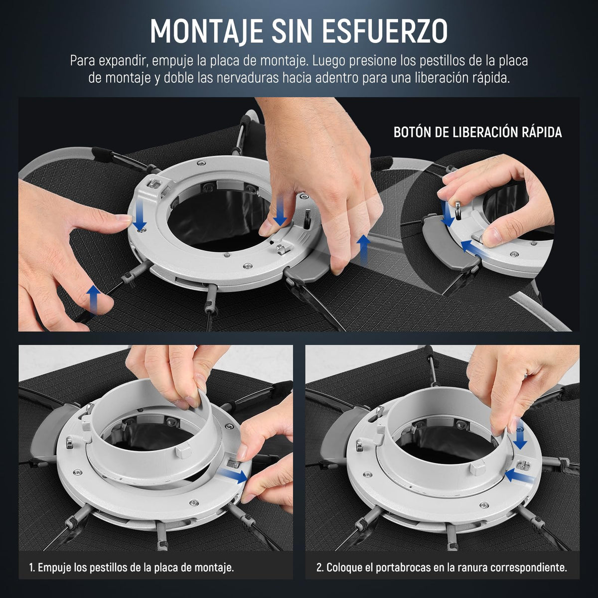 NEEWER 35.4'' Softbox Octagonal, Liberacion Rapida Parabolic Softbox,NS92P | Montura Bowens, Diffusers, Grid, Bolsa Compatible con Aputure 120d Compatible con Godox SL60w NEEWER Q4 AS600B CB300B Q300
