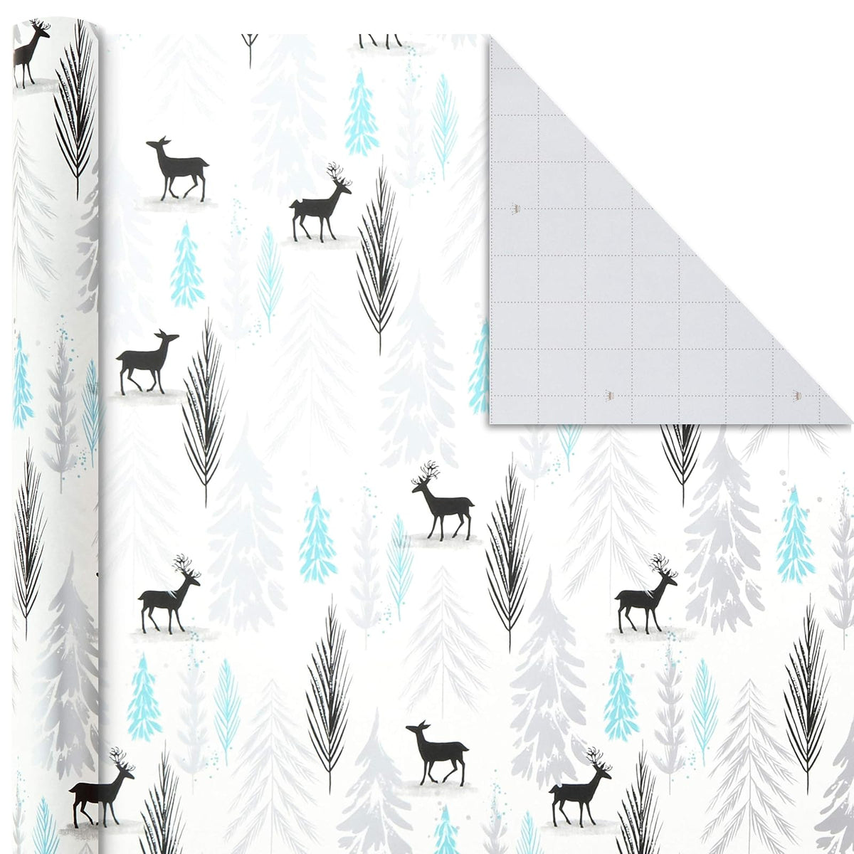 Hallmark Paquete de papel de regalo de día festivo con líneas cortadas en el reverso, Elegant Trend, 3 Pack, Tri-Pack, 1