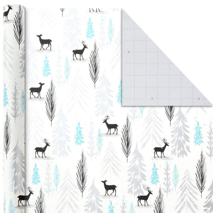 Hallmark Paquete de papel de regalo de día festivo con líneas cortadas en el reverso, Elegant Trend, 3 Pack, Tri-Pack, 1