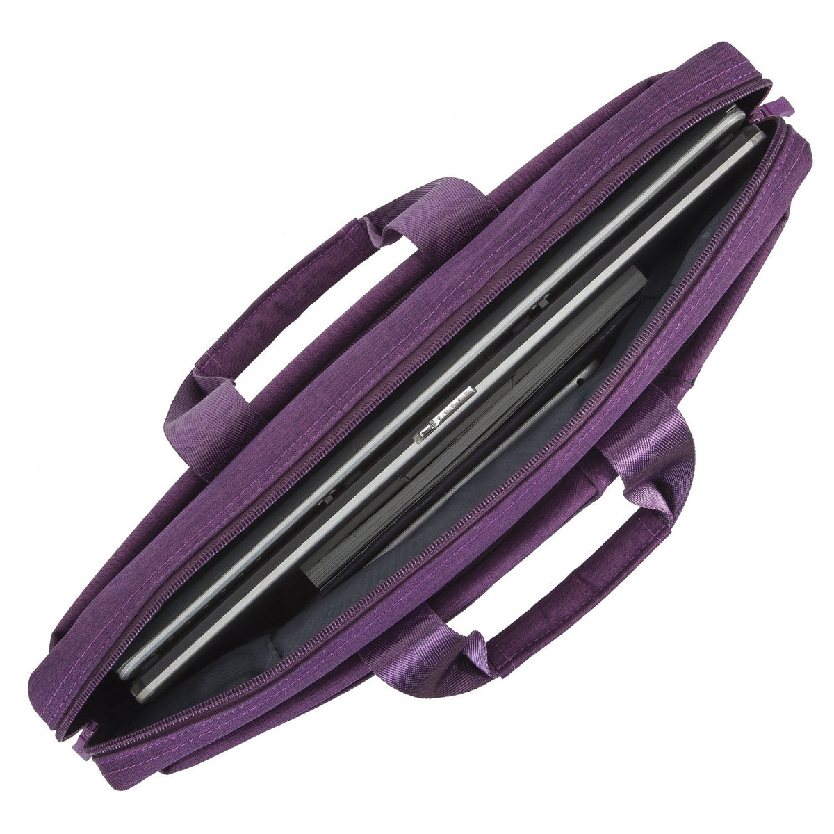 Rivacase 8335 15.6" Maletín Púrpura - Funda (39.6 cm (15.6"), Maletín, Púrpura, Poliéster, Monótono, Resistente a rayones)