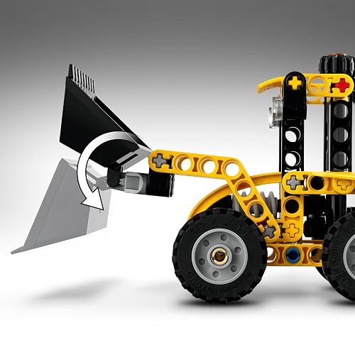 LEGO® Technic™ Cargadora Retroexcavadora Juguete de construcción, Set con vehículo construible para niños y niñas, Regalo para entusiastas de la ingeniería de 7 años o más 42197