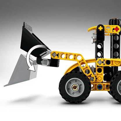 LEGO® Technic™ Cargadora Retroexcavadora Juguete de construcción, Set con vehículo construible para niños y niñas, Regalo para entusiastas de la ingeniería de 7 años o más 42197