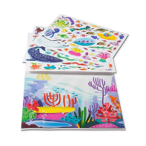 Melissa & Doug Bloc De Autoadhesivos Reutilizables - Mundo Submarino