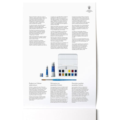 Winsor & Newton Classic - Almohadilla de papel de acuarela, 9 x 12 pulgadas, color blanco natural
