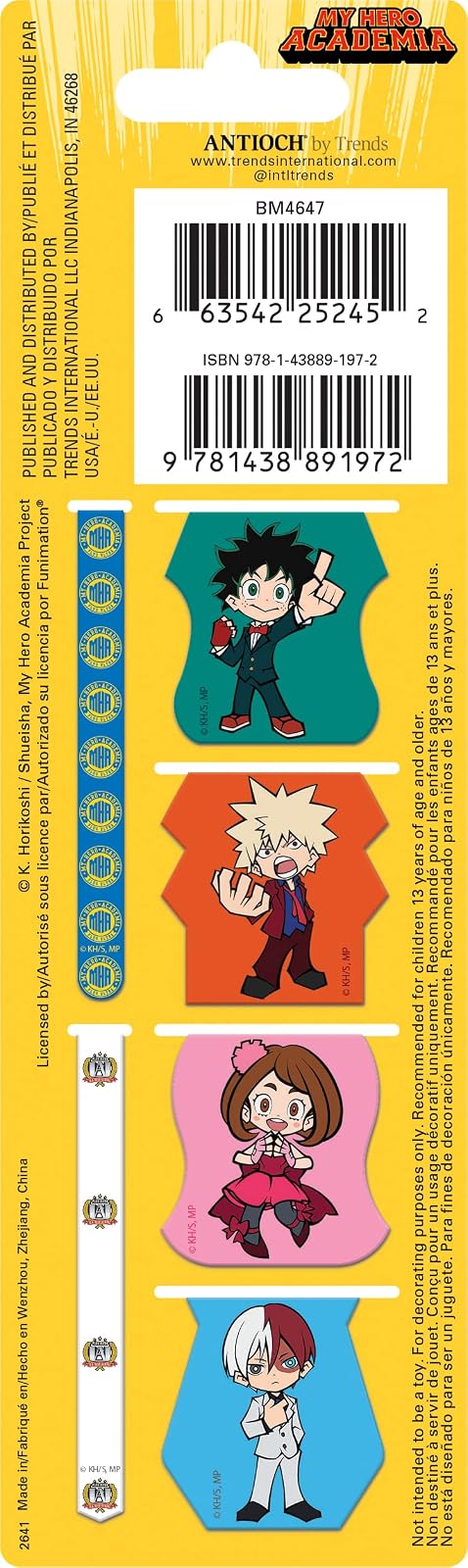 My Hero Academia - Clips magnéticos para páginas (6 unidades)