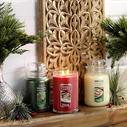 Yankee Candle Vela en Tarro Grande, Canela, Candelas, Rojo, Large 2-Wick Tumbler Candle, 1