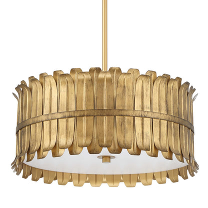 HUNTER Candelabro Valdaz Dorado 3 Luces 18 pulgadas