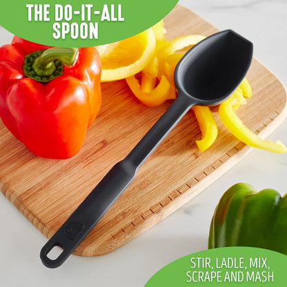 GreenLife Cooking Tools - Cuchara de silicona gris Ultimate
