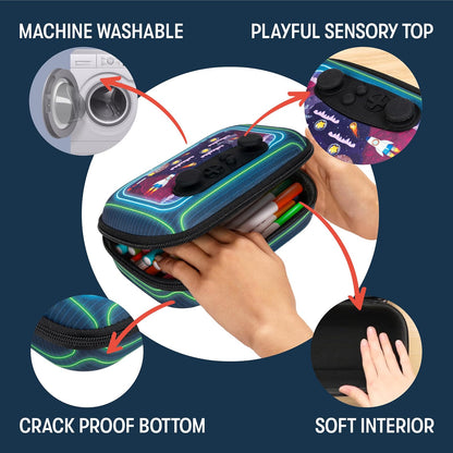 ZIPIT Gamer - Estuche para niños, colorido joystick para niños