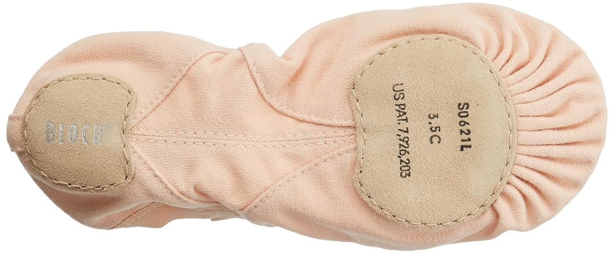 Bloch Dance Pro Zapatillas de ballet de tela, suela elÁstica dividida, para mujer, Rosado, 6.5 D US