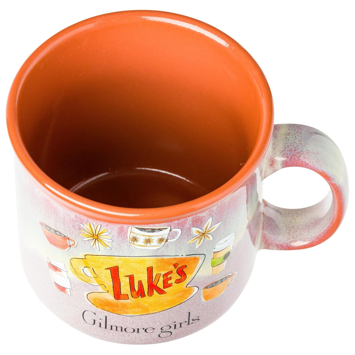 Silver Buffalo Gilmore Taza de Cerámica Brillante Luke's Diner 20 onzas | Para niñas, logotipo de Luke's Diner, decoración temática Gilmore Girls