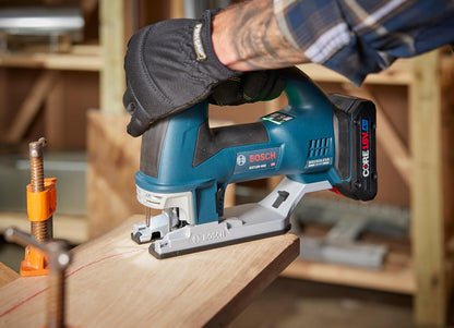 BOSCH GST18V-60CN Sierra de calar con mango superior conectada sin escobillas de 18 V, 3.800 SPM, luz LED, cambio de hoja sin herramientas (herramienta desnuda)
