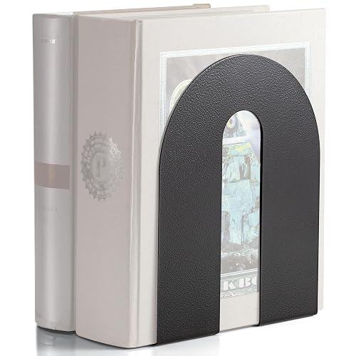 Officemate Bookends, Heavy Weighted 10" Steel, Black (93182)