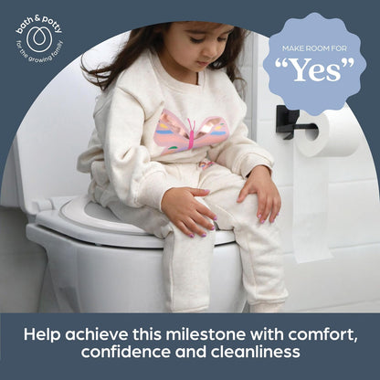Dreambaby Asiento Entrenador para Baño Infantil, Adaptador de Inodoro Antideslizante y Suave, Portátil, Tamaño Estándar, Blanco con Gris