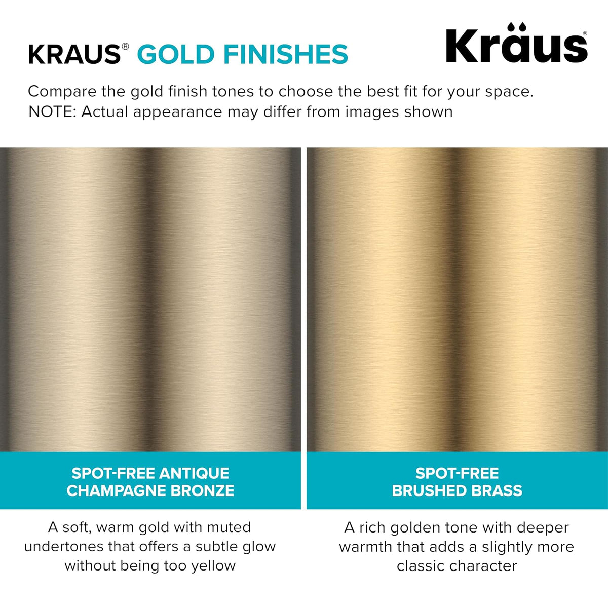 Kraus KAG-1BB - Filtro de aire para lavaplatos, color bronce cepillado