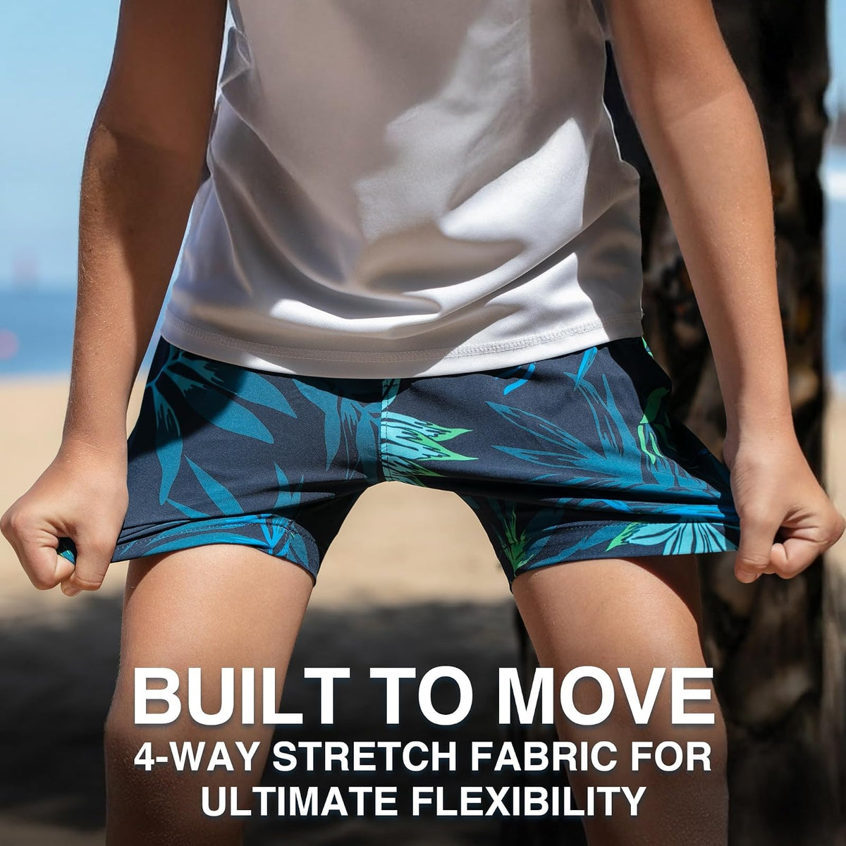 Kanu Surf Adventure Boys Swim Trunks with Compression Liner Quick Dry Stretch Boys Swimsuit Bañador para Hombre Niños