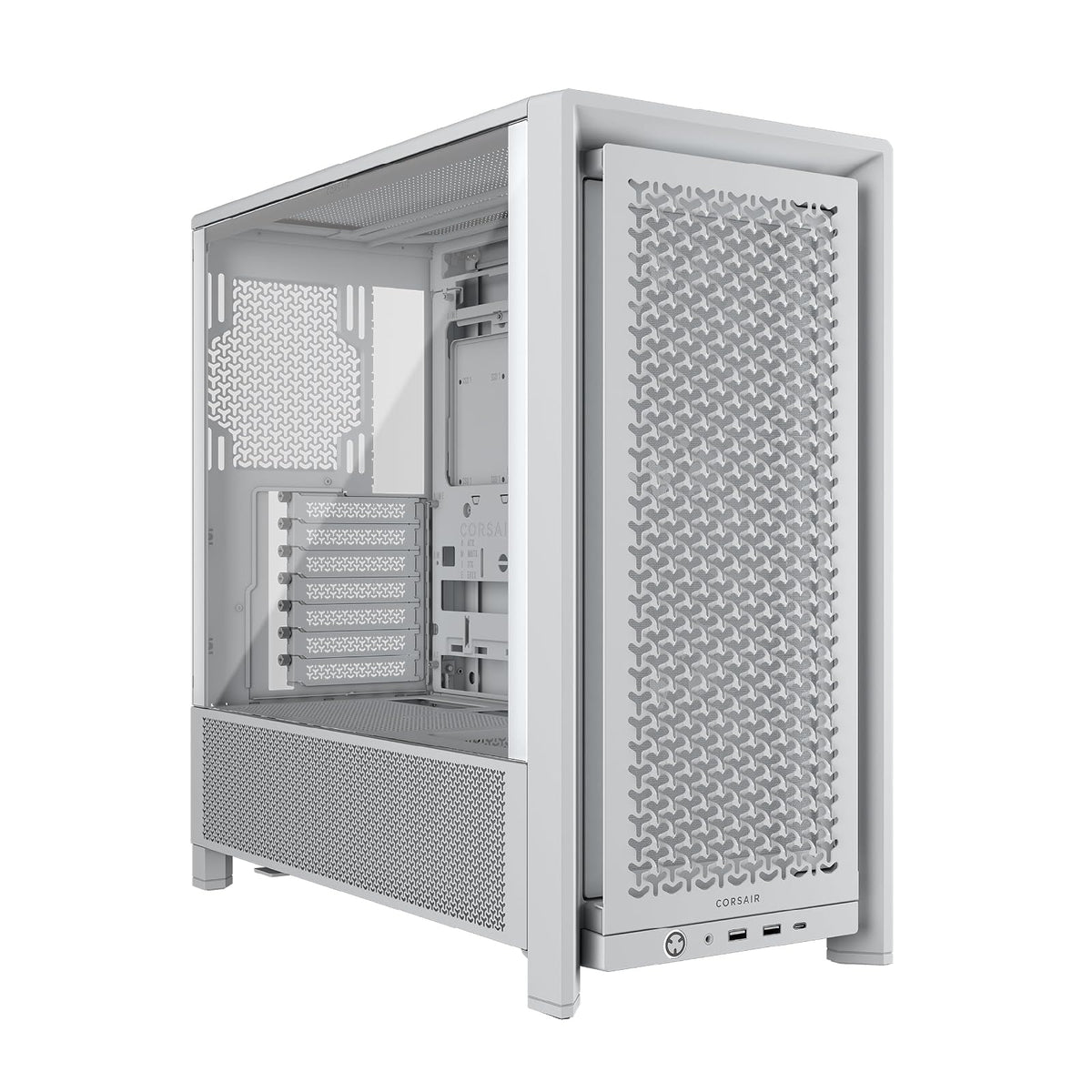Corsair Frame 4000D RS Caja Modular Mid-Tower para PC, Alto Flujo de Aire - FRAME 4000D RS - Blanco
