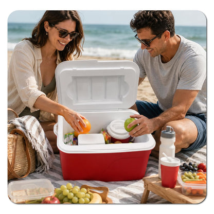 ESTRA Hielera Familiar Insulada 42 L (44 QT) | Espacio para 60 latas | Mantiene frío por Tiempo prolongado | Asas Laterales portátiles | Perfecta para Camping, Picnic, Playa y Viajes