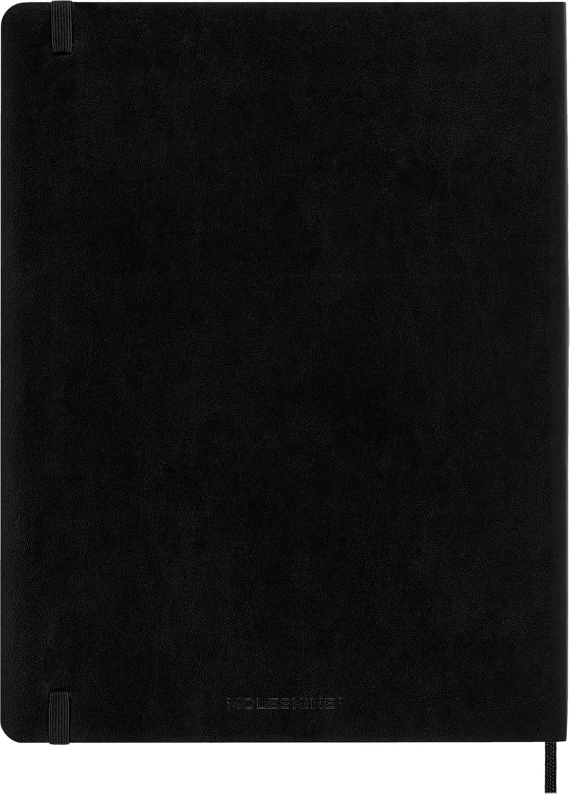 Moleskine - Cuaderno clásico, cubierta suave, XL (7.5 x 9.5 pulgadas), liso/blanco