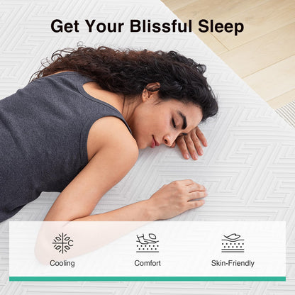 Novilla Colchón Individual XL de 10 Pulgadas, colchón de Espuma | Espuma cómoda para aliviar el dolor de espalda, apoyo corporal y sueño fresco por la noche, certificado CertiPUR-US