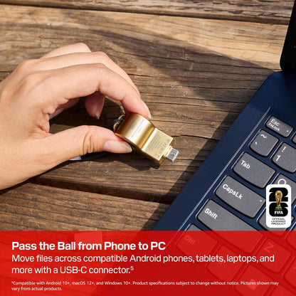 Sandisk USB-C Copa Mundial 128GB Gold (SDCZIA-128G-G46GLD)