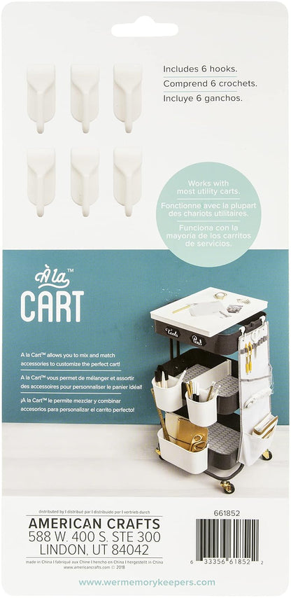 We R Memory Keepers 0633356618522 Accesorios A la Cart Ganchos (6 piezas), Multi