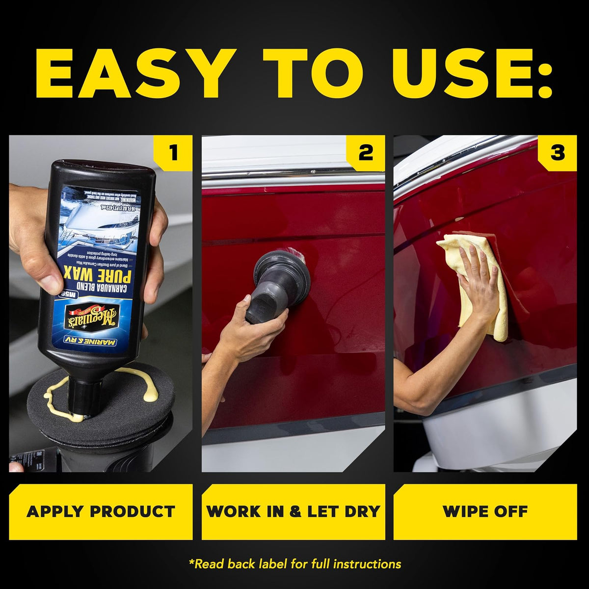 Meguiar's Cera Líquida M5616 para Vehículos Recreativos y Marinos, 476 ml