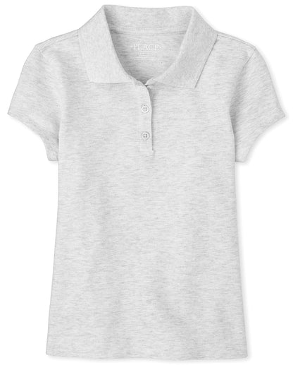 The Children's Place polo de piqué uniforme para niña, paquete de 2 - G - H - T Lunar