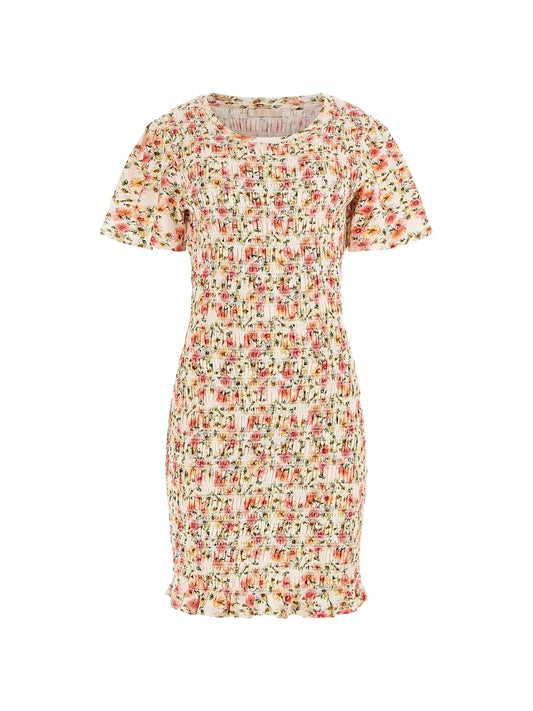 GUESS Claire SS Smock Dress Vestido de Fiesta Informal Mujer