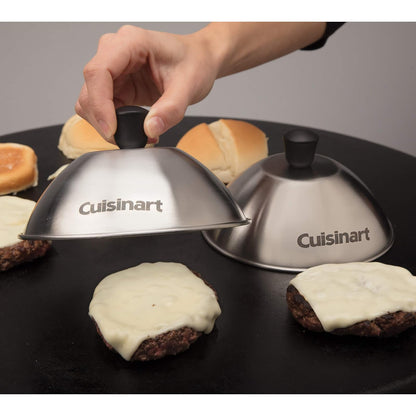 Cuisinart CMD, Cúpula de fundición, 6 Pulgadas, Paquete de 2, Acero Inoxidable, Melting Dome, 6", 2-Pack