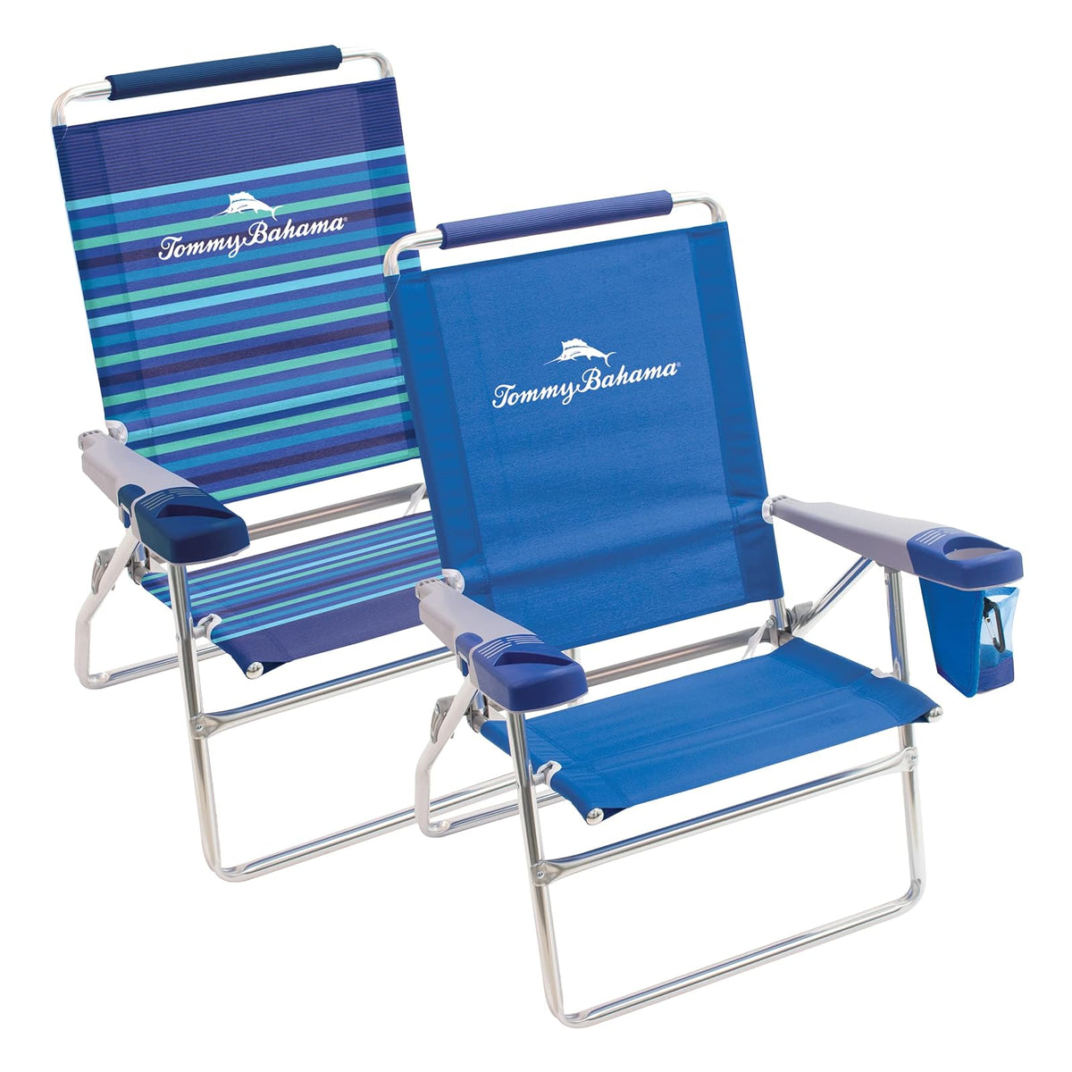 Tommy Bahama - Silla de Playa Plegable de 15 Pulgadas de Altura extendida, 4 Posiciones, Mixta