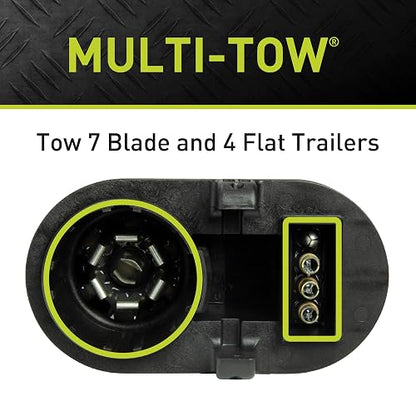 Hopkins Towing Solutions 40974 Multi-Tow Ajuste Exacto OE de Repuesto 7 Cuchillas y 4 Conectores Planos, Compatible con Modelos seleccionados, (por Favor, Verifica la aplicación del vehículo)