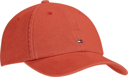 Tommy Hilfiger Cotton 85 Logo Adjustable Baseball Cap Gorra de béisbol Hombre - Talla Única - Terra Rojo