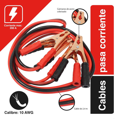 Santul 2290 Cables Pasacorriente, 2.4 m
