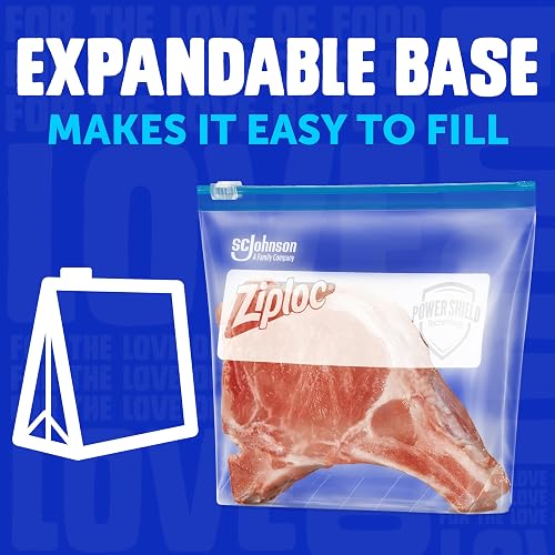 Ziploc bolsas para congelador, deslizantes, 34 unidades (Paquete de 4)